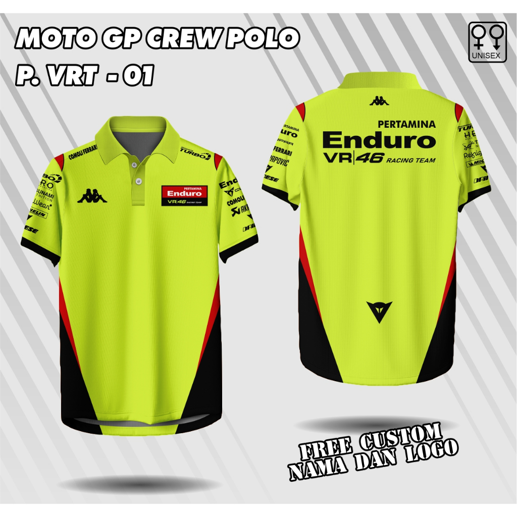 jersey motogp pertamina vr46 team enduro racing kerah polo baju motogp enduro racing kaos motogp vr4