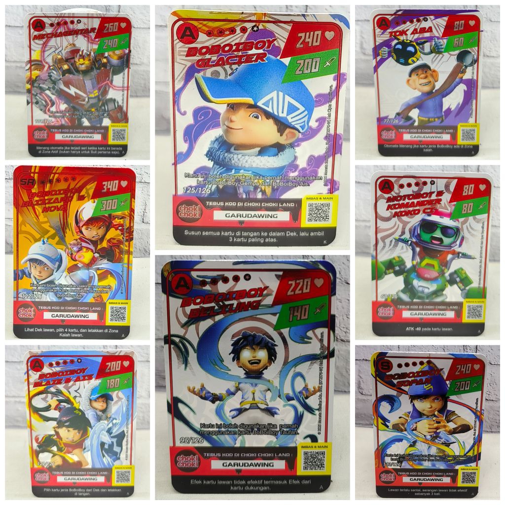Kartu Boboiboy HOLOGRAM