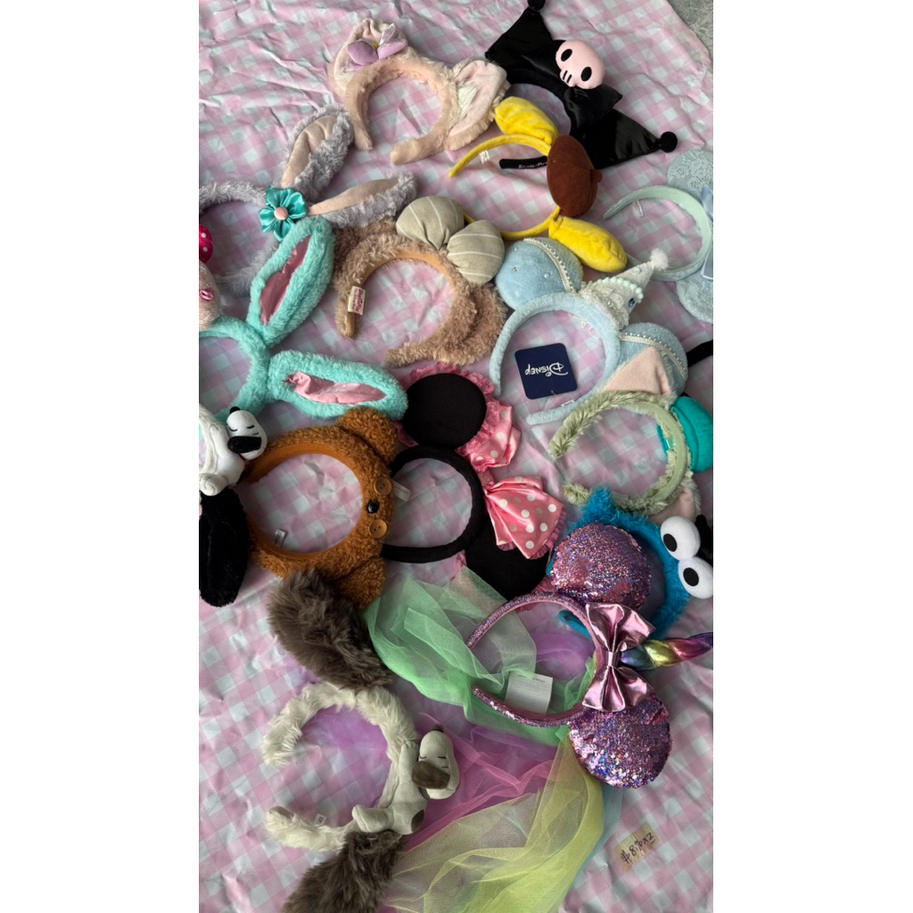 bando original disneyland mickey mouse sanrio dan snoopy / bando disney - sesiliayo