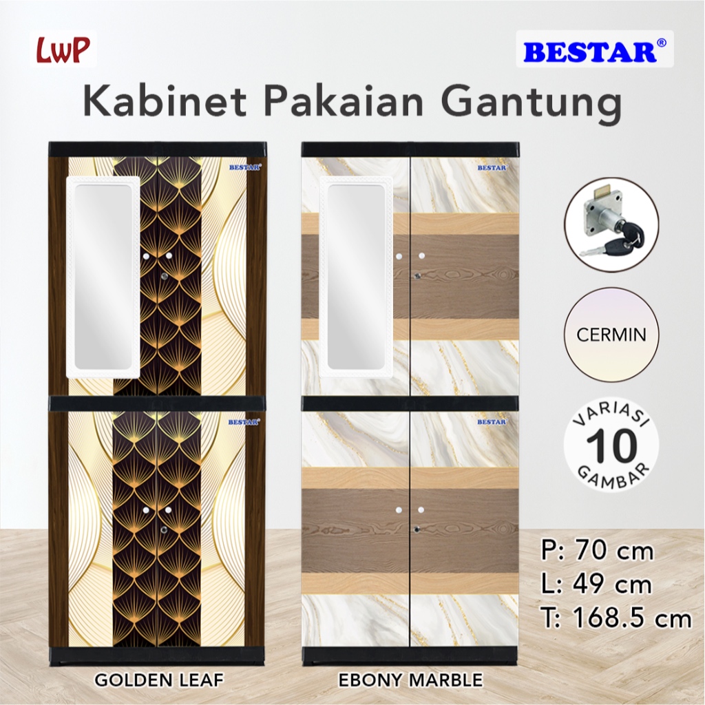 Bestar Lemari Gantung Kabinet Pakaian Karakter Anak Minimalis