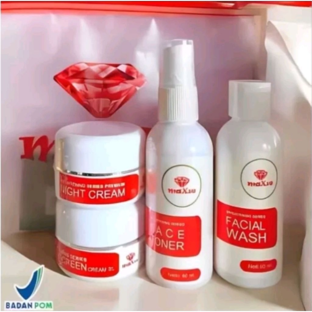 Paket Maxie Glow Skincare Kemasan Lama BPOM Ori