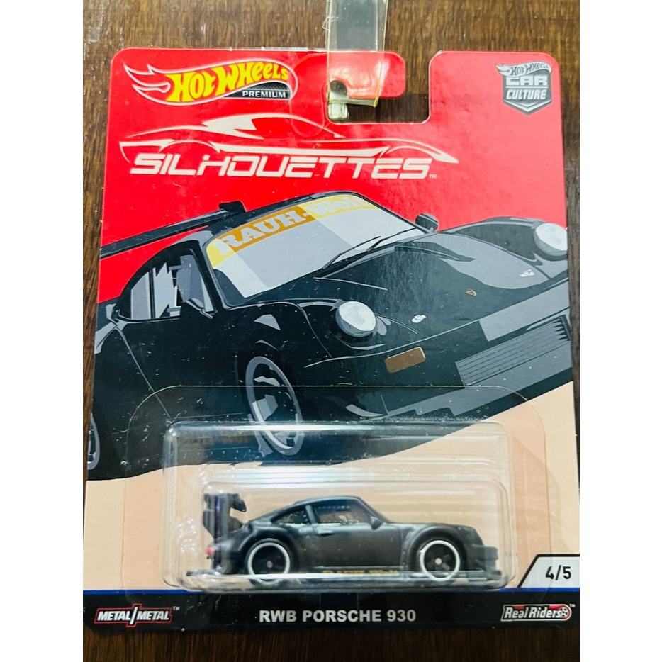 Hot Wheels RWB Porsche 930 Hitam Silhouettes