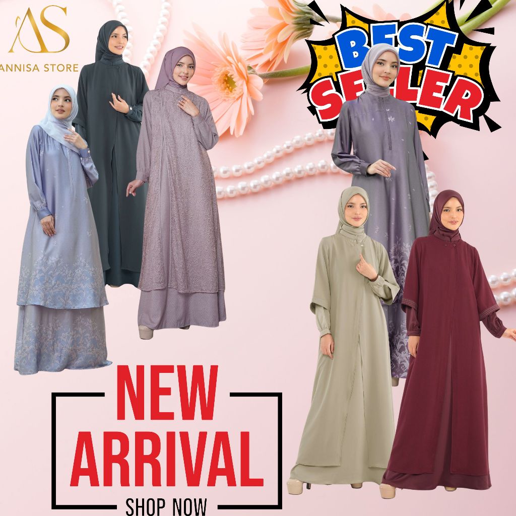 Dress Gamis Nibras DIARAYYAKU, Gamis Seragaman Keluarga Family Set Nibras 2026