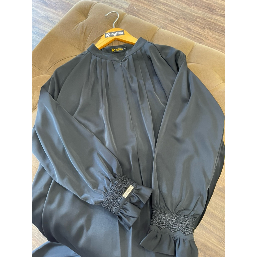 RAYDA dress Airtech Silk Abaya Simple Renda Ayfira