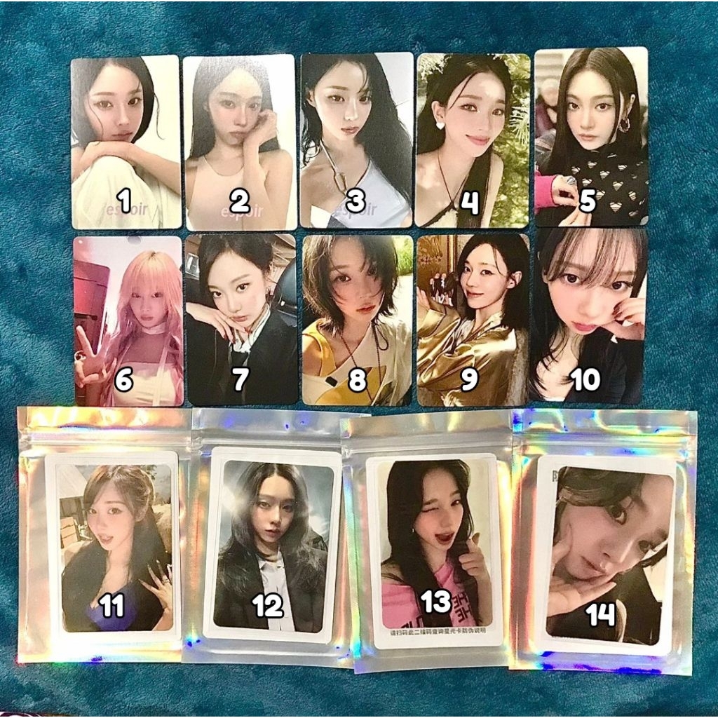 [READY] PHOTOCARD AESPA KARINA GISELLE WINTER NINGNING PC QQ TC TRADING CARD WHIPLASH LD POB HEARTCH
