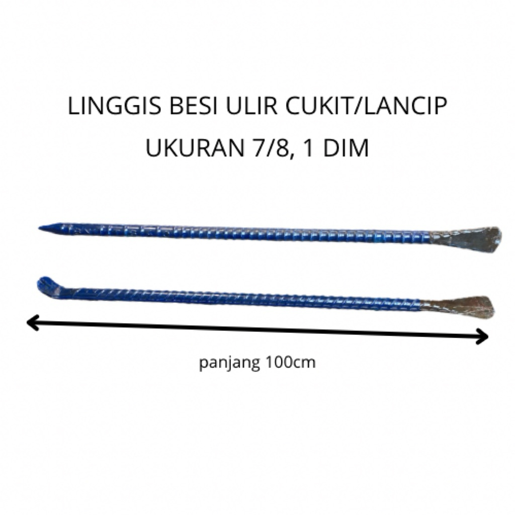 LINGGIS BESI ULIR PANJANG 100cm