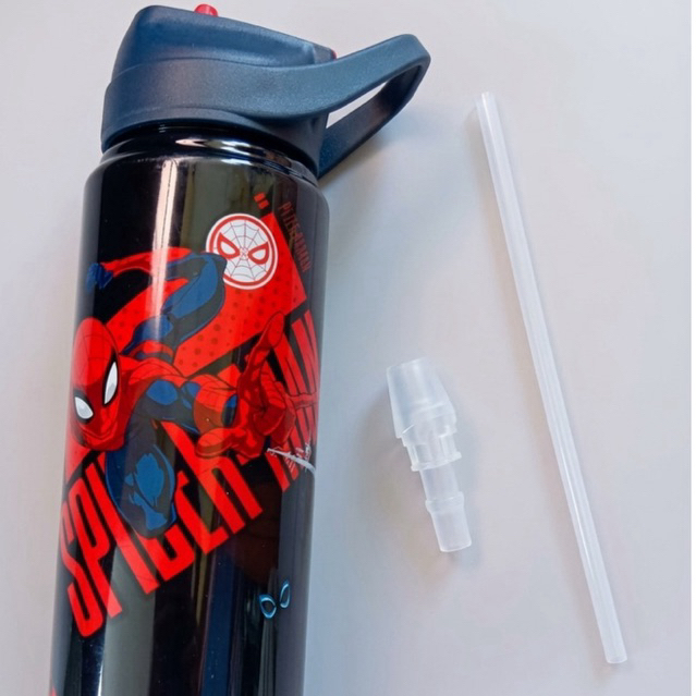 Sedotan Pengganti Botol Minum Anak Ecentio Spiderman Hello Kitty Stitch / Replacement Straw Botol Mi