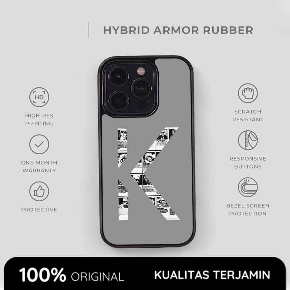 Casing iPhone Karl Case Rubber Softcase Anti Shock K Style 17 16 15 14 13 12 11 Xs Max Pro Max