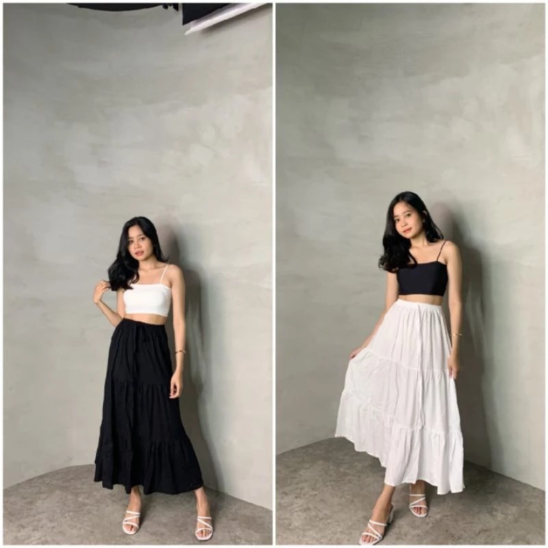 Rok Canda Tutu Polos Kekinian Rayon Premium Termurah