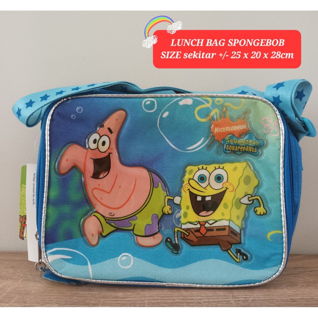 lunch bag spongebob lunch bag nickelodeon spongebob tas bekal karakter spongebob lunch bag karakter 