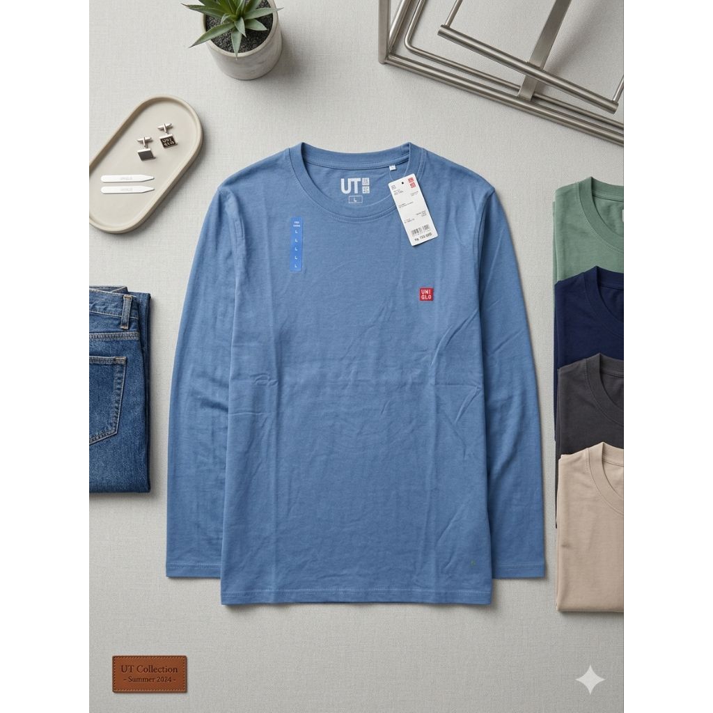 Kaos lengan panjang uniqlo