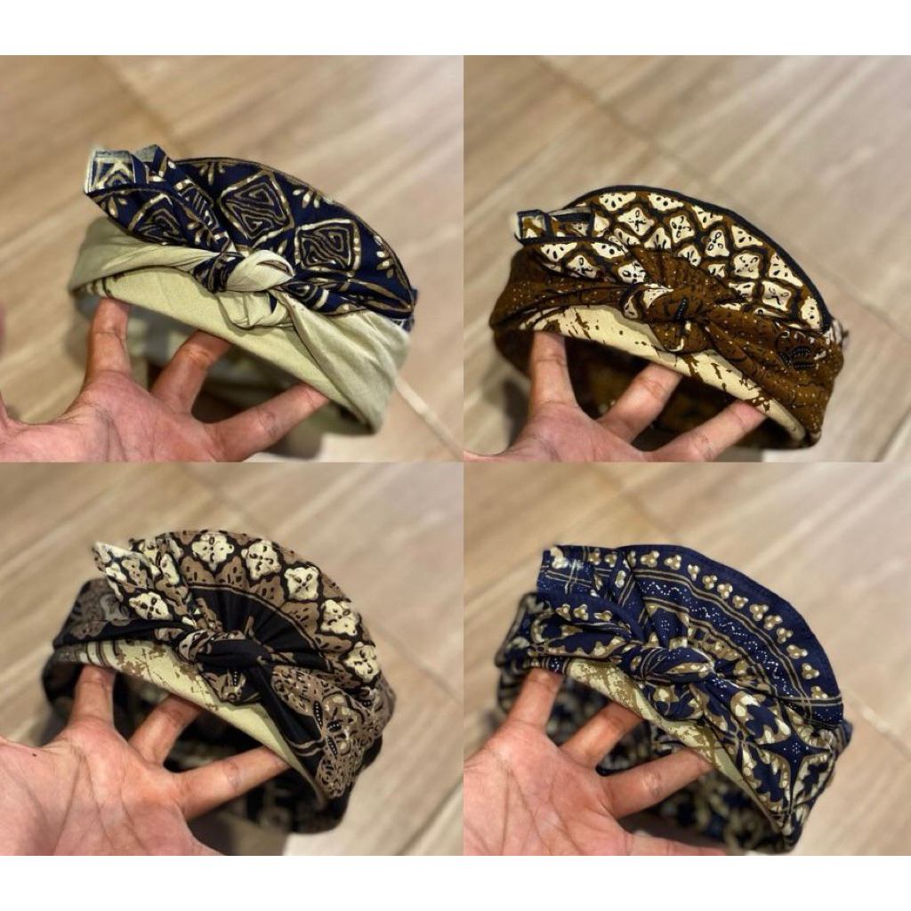 udeng batik semi tulis/udeng jadi/setengah jadi/lembaran/jangar rimpit/kepet/alep pangus/murah/motif