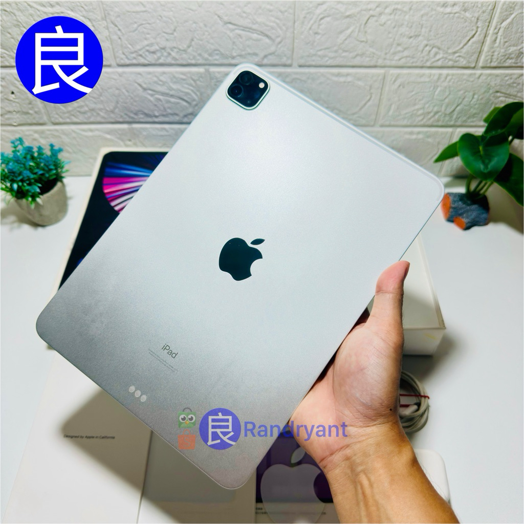 iPad Pro 11 Inchi M1 2021 128GB Silver INTER WiFi Only Fullset Ori Mulus Like New Bekas Second Indon