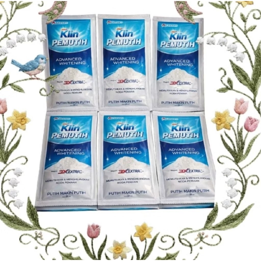 SO KLIN PEMUTIH PAKAIAN 1 RENCENG 6 SACHET MEMUTIHKAN PAKAIAN