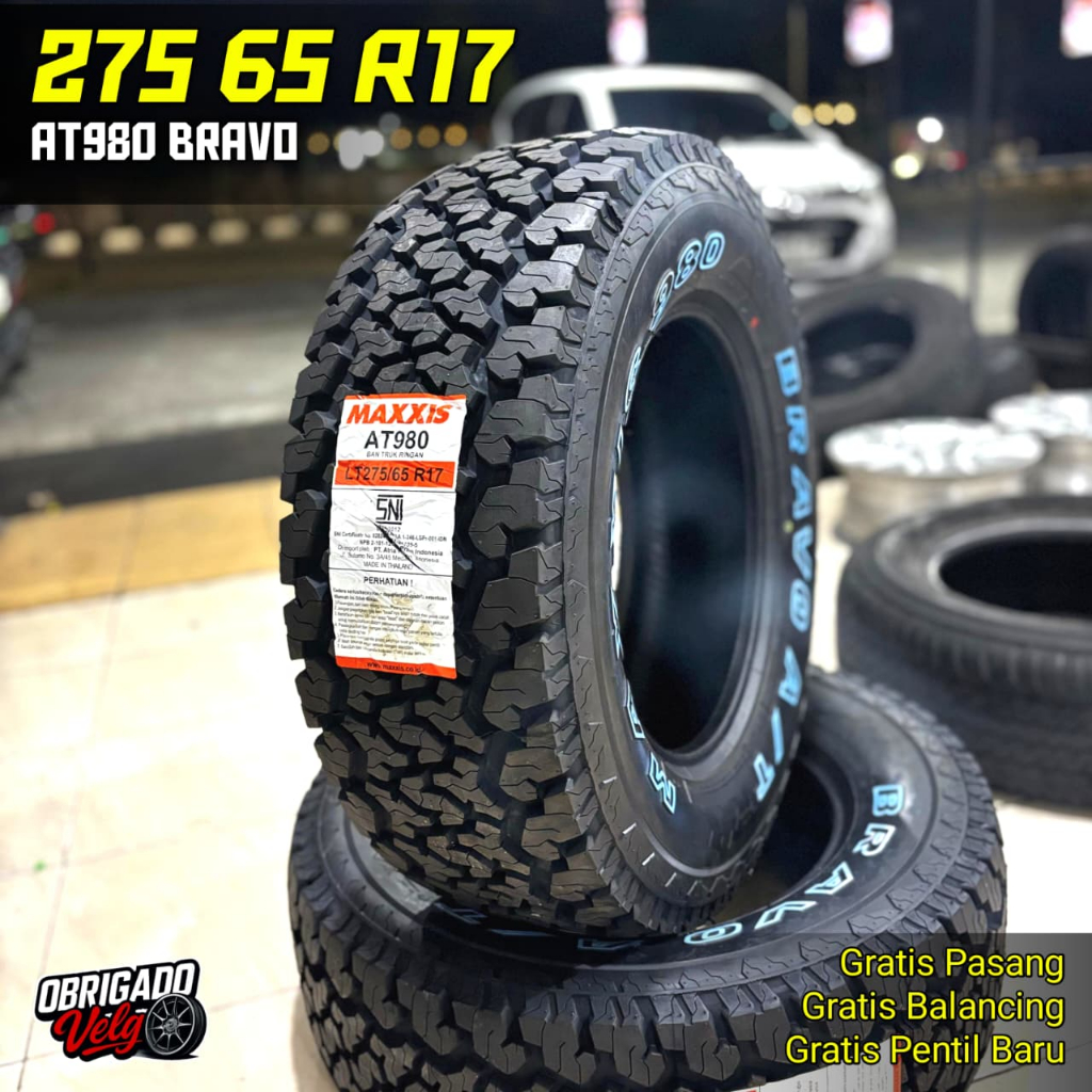 Ban Maxxis AT980 Bravo 275 65 R17 AT ring 17 Tulisan Putih - Ban Mobil AT Ring 17 - PRODUKSI 2026
