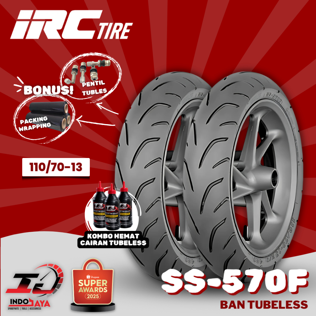 [READY COD] BAN LUAR TUBELESS IRC SS 570F (110/70-13) BAN MOTOR NMAX / N-MAX / N MAX / DEPAN BELAKAN