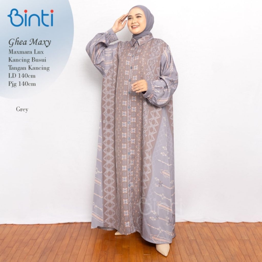 LD 140 Baju Gamis Maxmara Lux Halus Adem GHEA MAXI