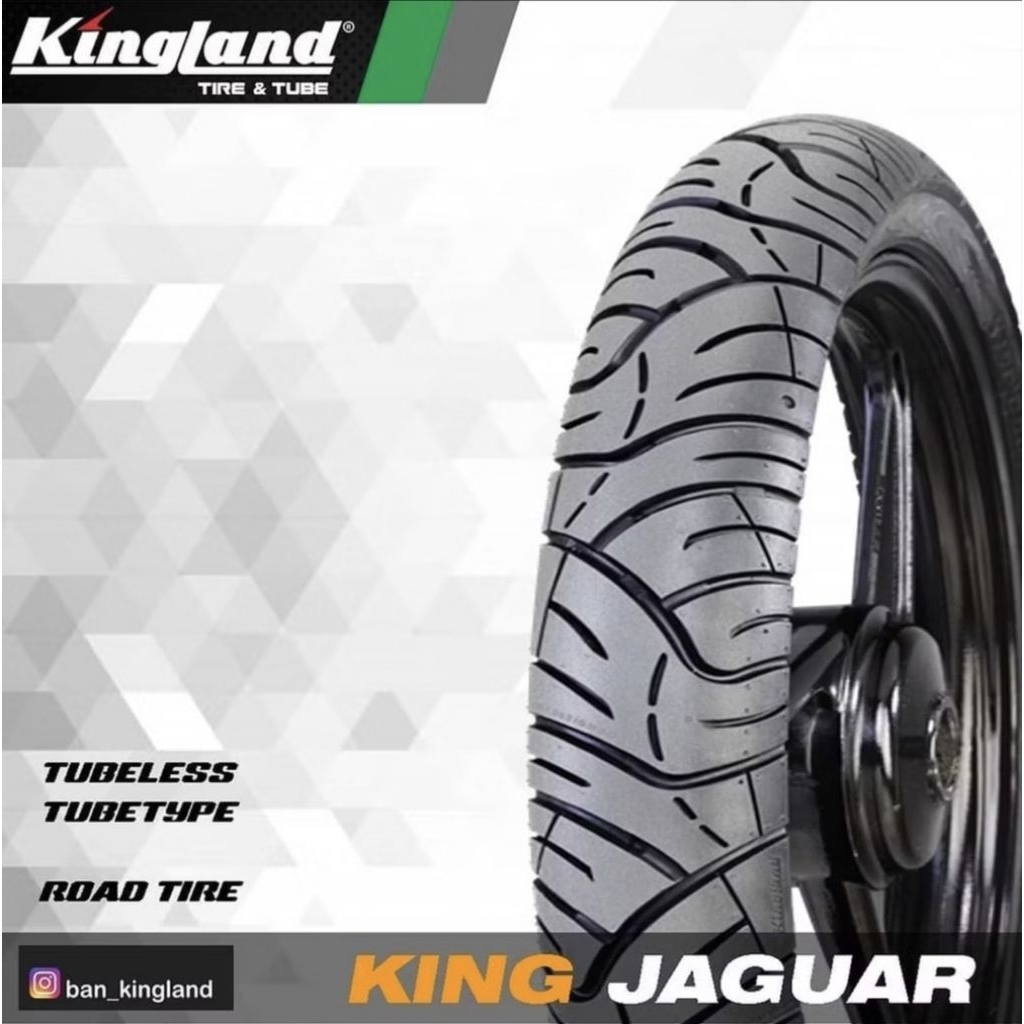 Kingland King Jaguar Tubetype Ban Motor Matic Depan Belakang Ring 14 Beat Vario Mio Non Tubeless