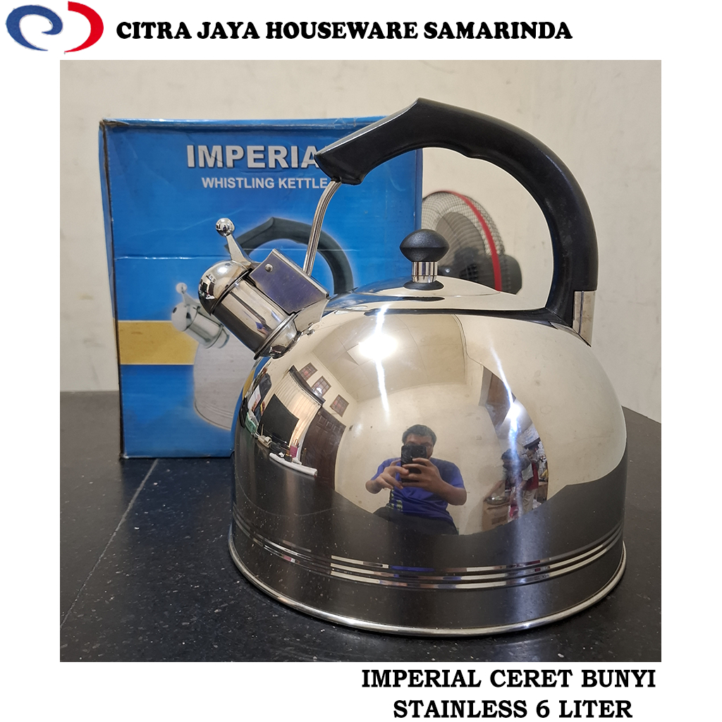 Ceret / Teko Bunyi Stainless 6 Liter IMPERIAL (PER 1 PCS)