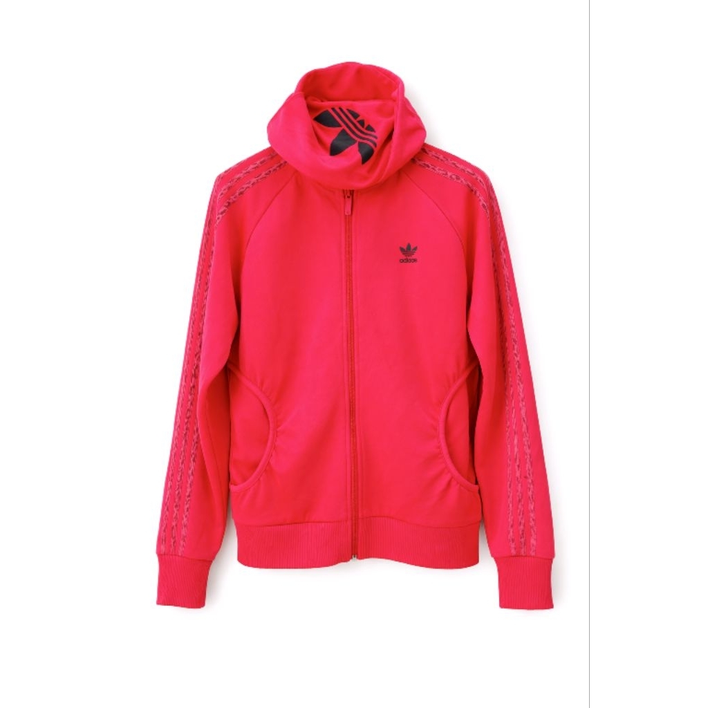 Adidas Tracktop Hoodie original second trefoil logo bordir