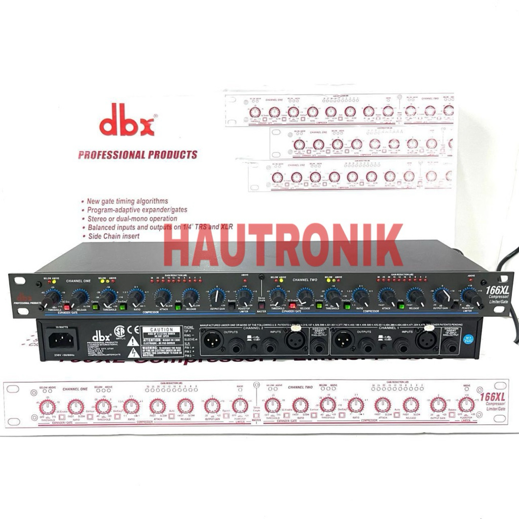 Compressor DBX 166Xl Grade A Professional Compresor Limiter Dbx 166 xl dbx166 xl ( Bisa Cod )