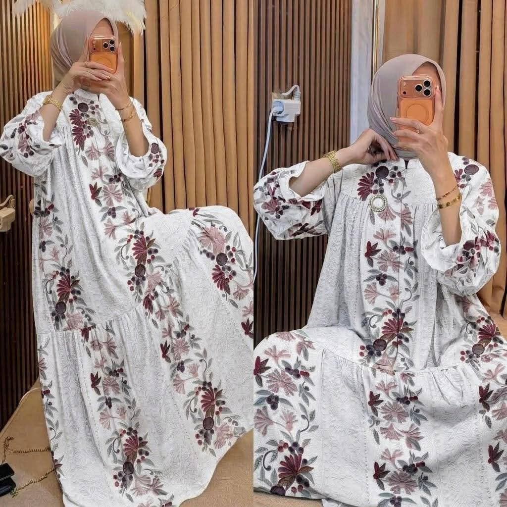 Gamis LOVIKA dress daster kekinian Anjani rayon viscose premium busui COD