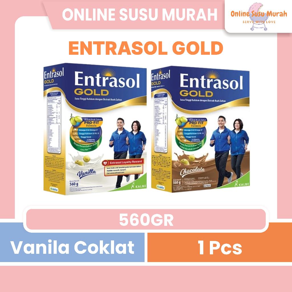 ENTRASOL GOLD PROFIT 560GR COKLAT VANILA 560 GR SEBELUMNYA 600GR 600 GR SSKD