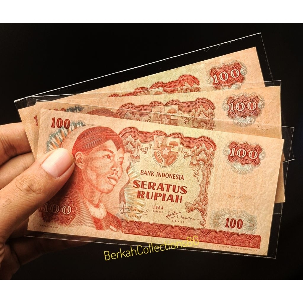 koleksi 100 rupiah seri sudirman tahun 1968