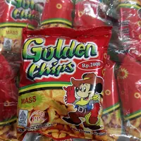 ( TIDAK BERHADIAH ) Snack Mass Potato Chips / Golden Chips 1 renteng isi 10 pcs