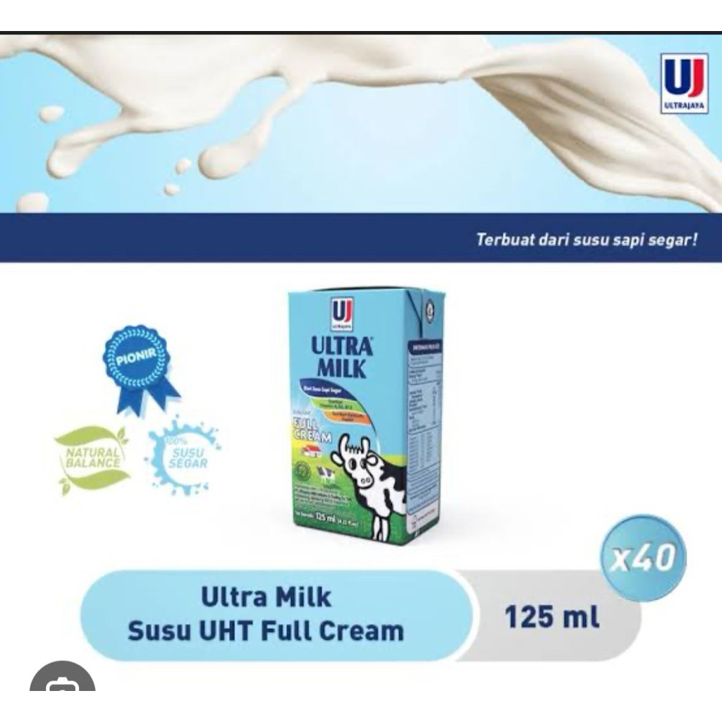 Ultra Milk 125ml Full cream