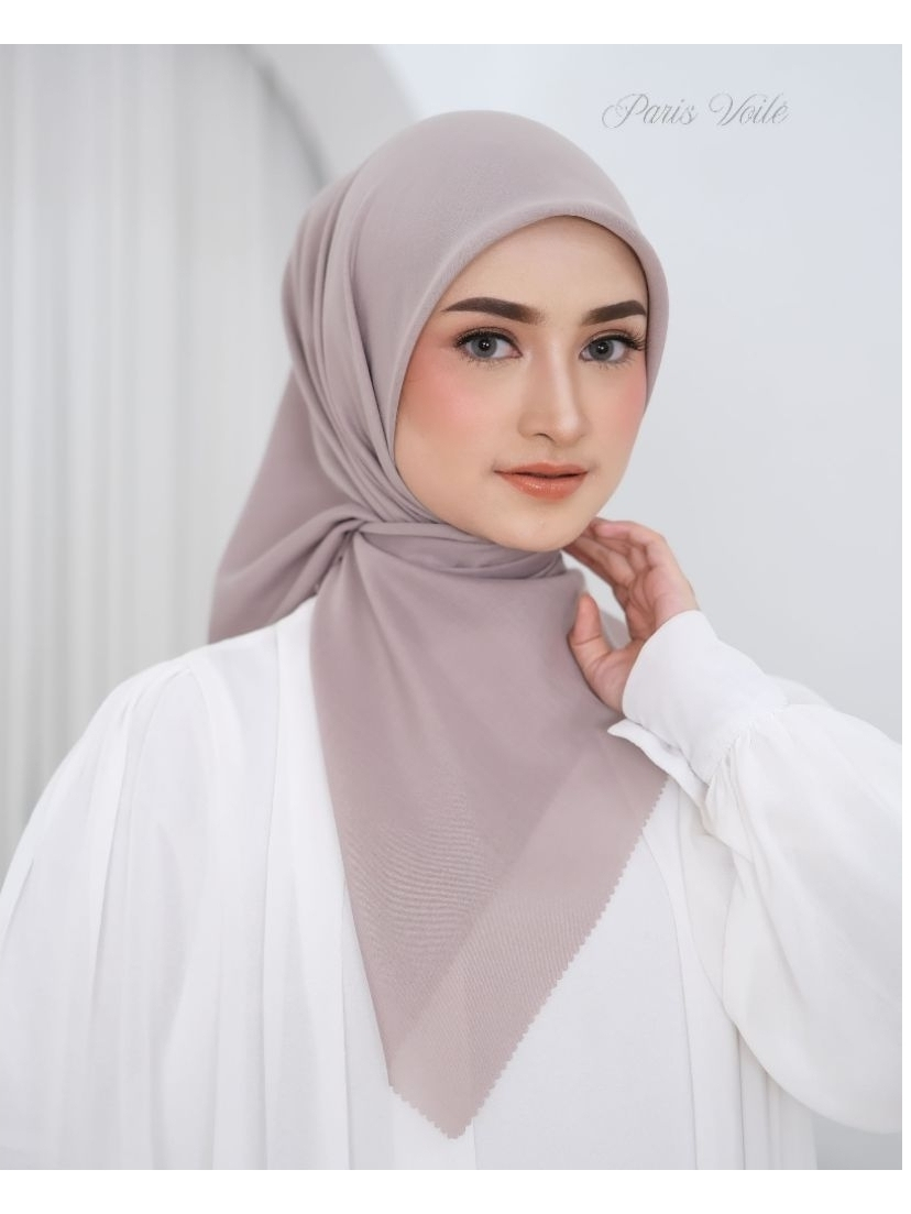 Kerudungan Segiempat Paris Voile