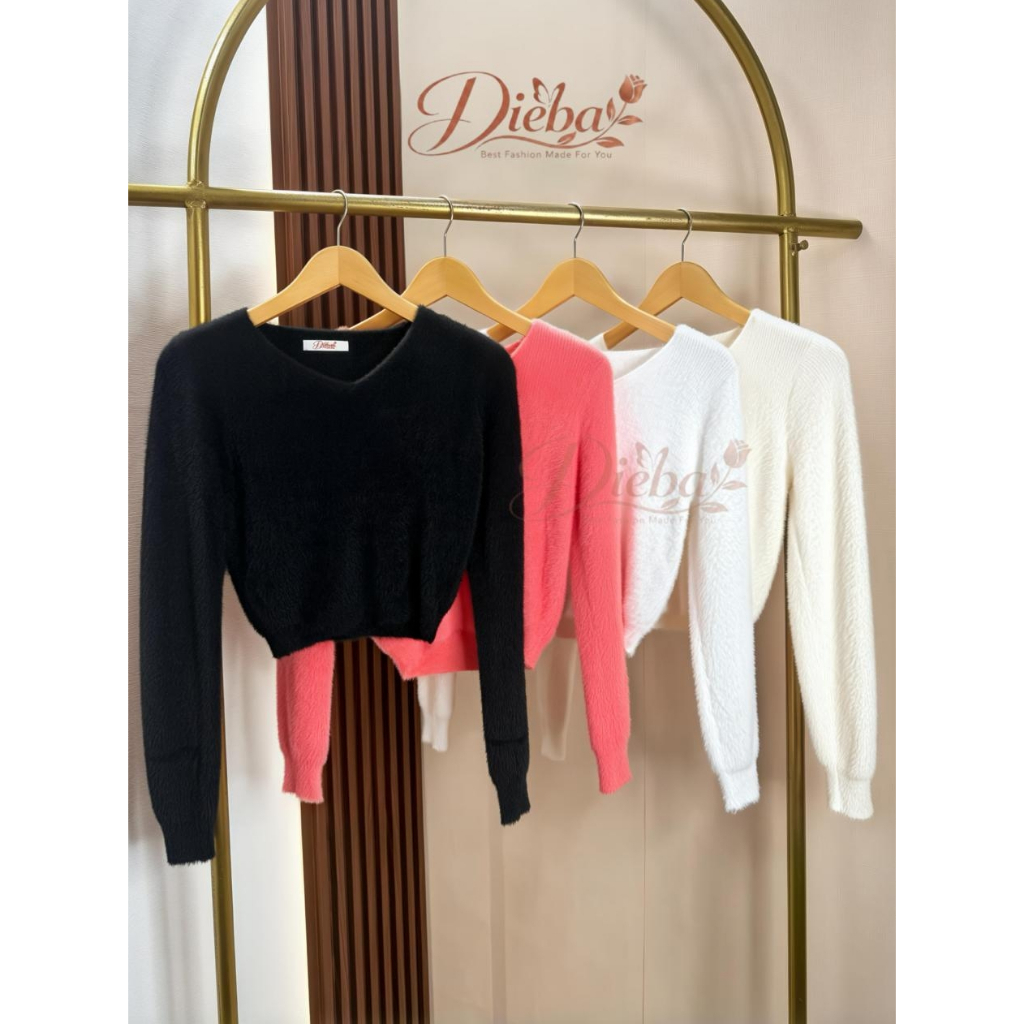READY Cardigan Wanita Crop Fuzzy - Sweater Wanita