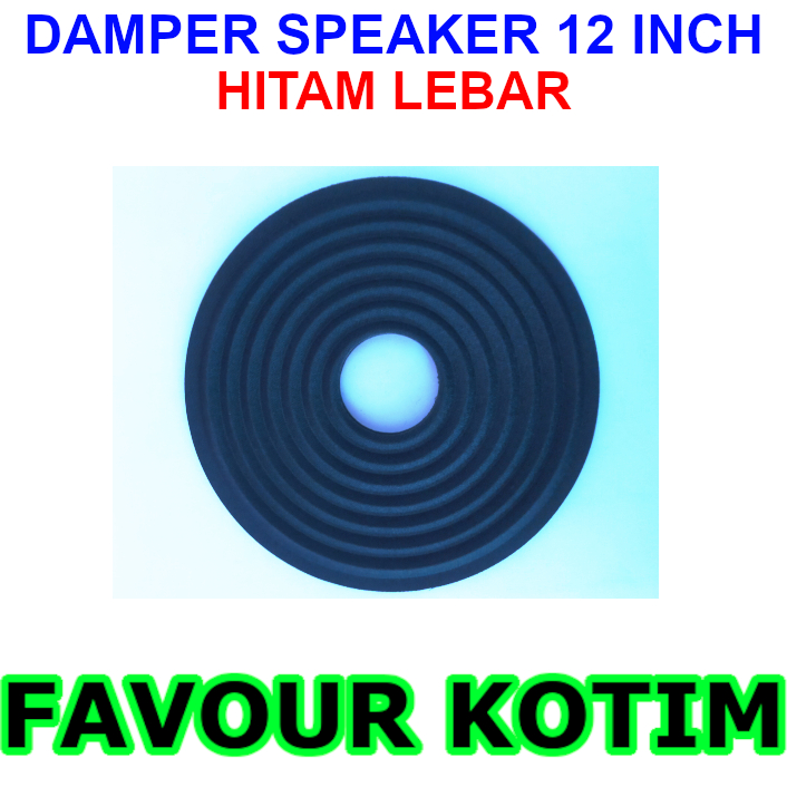 DEMPER DAMPER SPEAKER 12 INCH MEMBRAN 12INCH LUBANG 35MM HITAM FVKOTIM