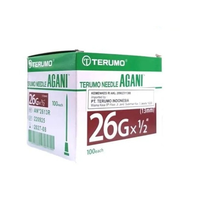 Disposable Needle 26g x 1/2 (Box) Terumo