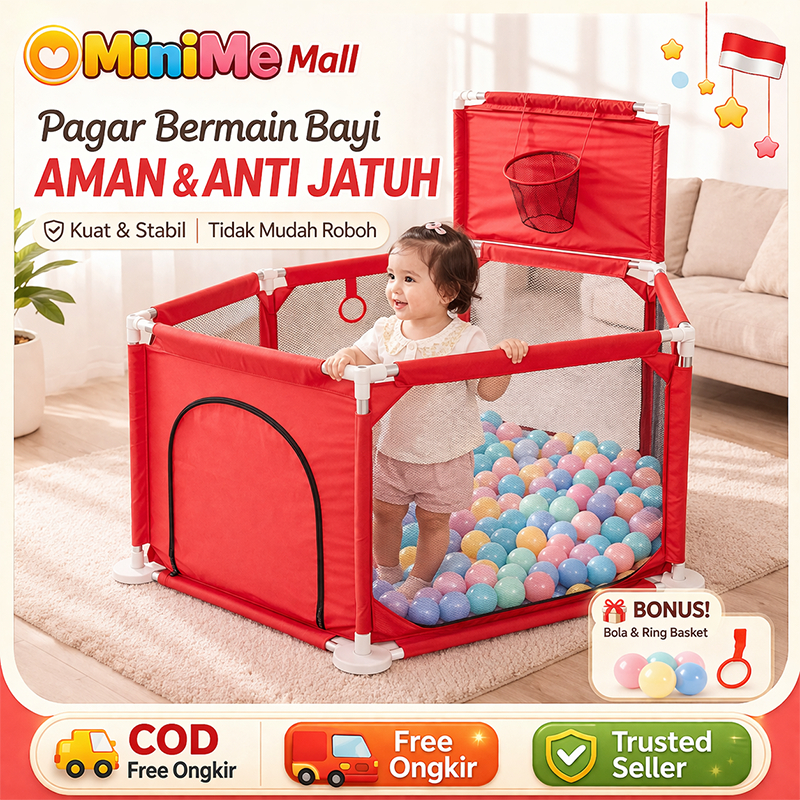 Pagar bermain bayi Bermain Pagar Kasur Pengaman Fence Pagar Mainan Anak Playground Anak