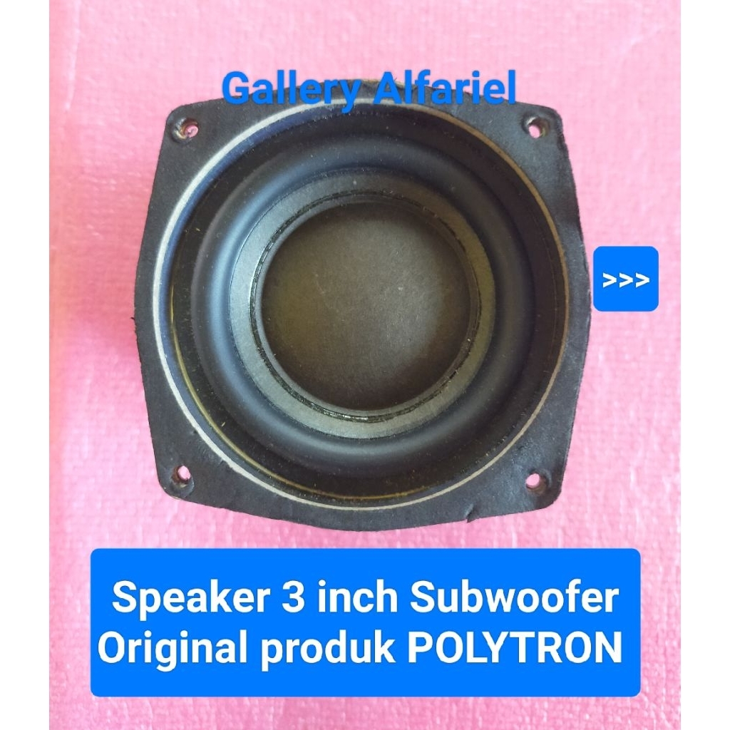 Speaker 3 Inch Subwoofer Polytron  Speaker 3 inch subwoofer  Speaker 3 inch  Subwoofer 3 inch  Salon