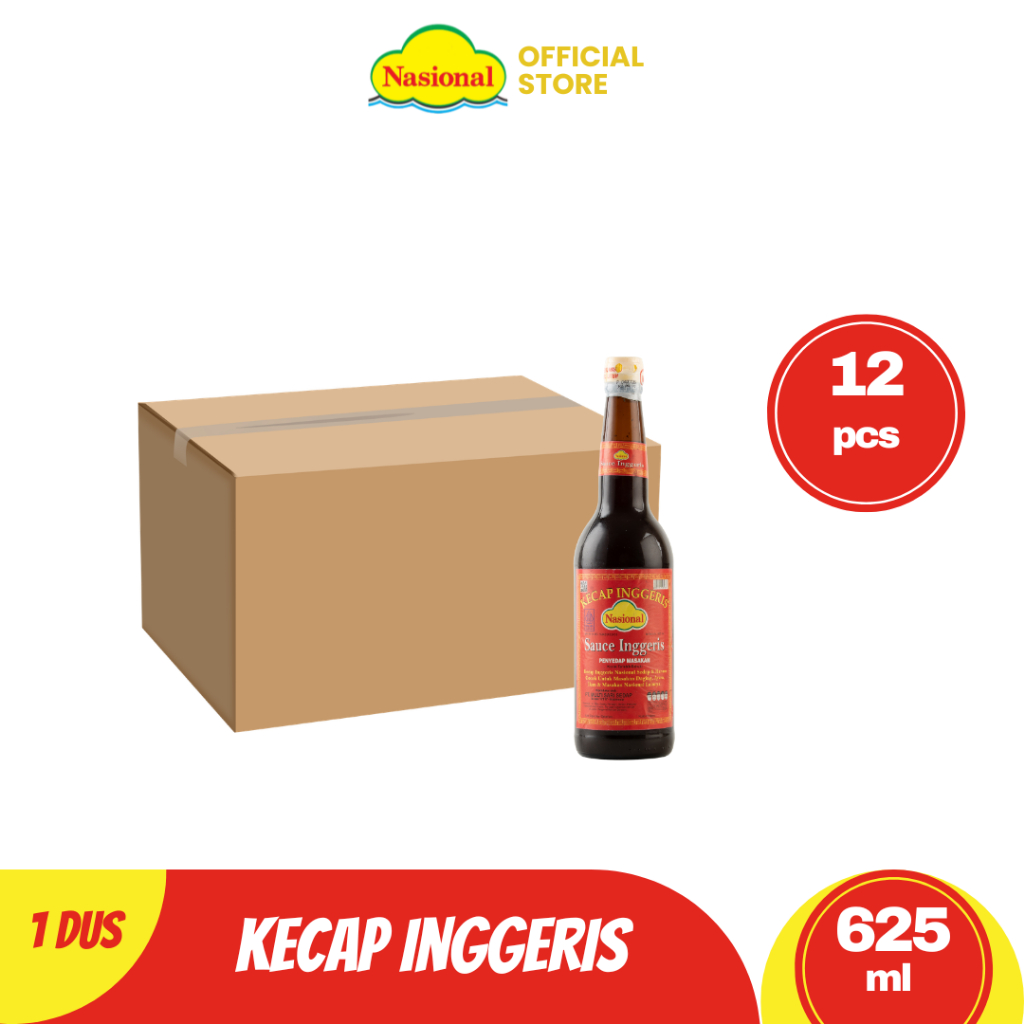 Nasional Kecap Inggeris 625 ml 12 Pcs - 1 Dus