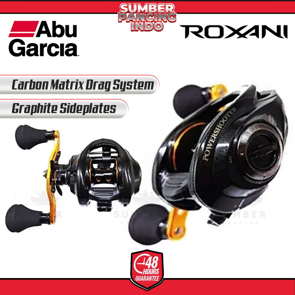 ABU GARCIA Reel Baitcasting ROXANI POWERSHOOTER JDM 8.0:1 4+1BB Carbon Drag Freshwater Saltwater