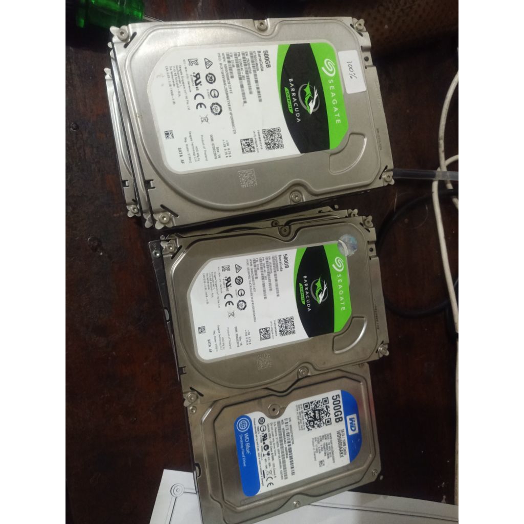 Hardisk PC 500GB Seagete, WD, Merek Campur