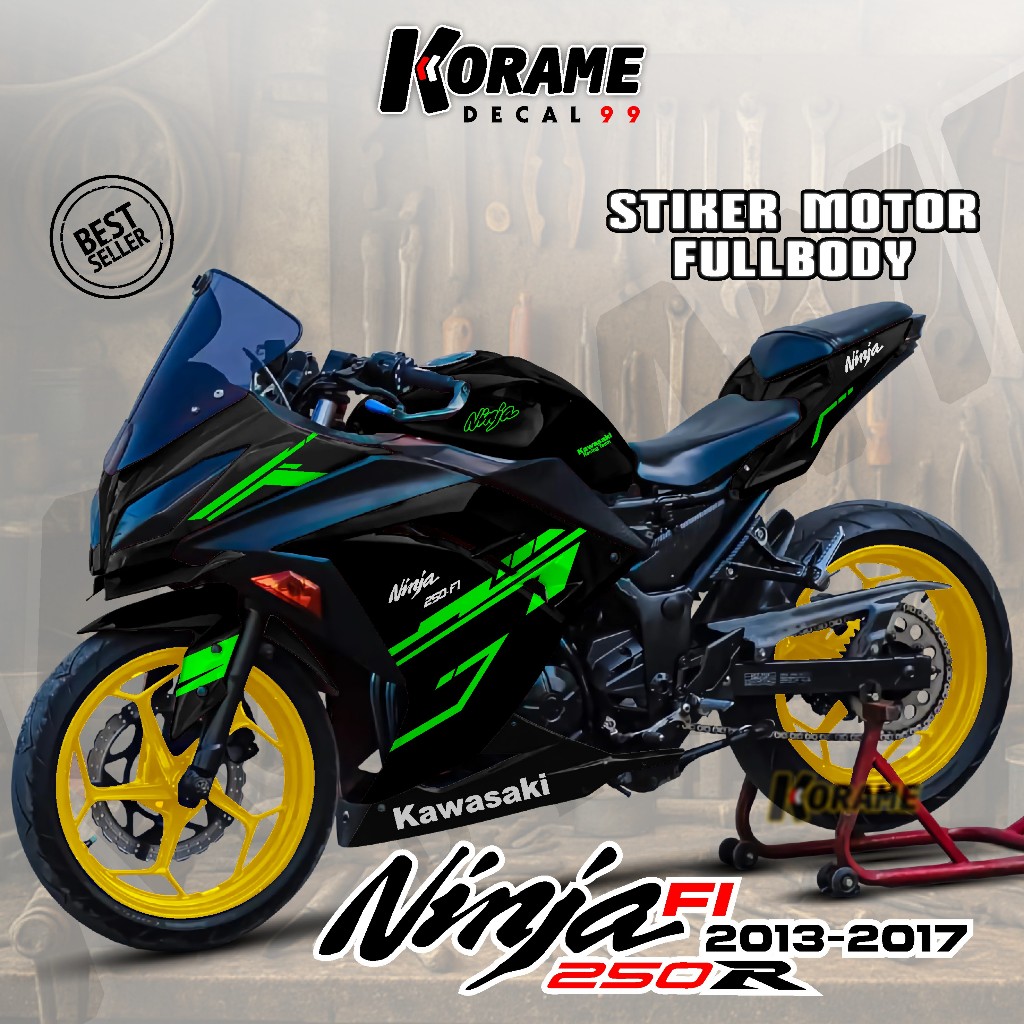 Decal Ninja 250 FI Full body - Stiker Ninja 250 FI Old // Decal Sticker Ninja 250 FI Model List Raci