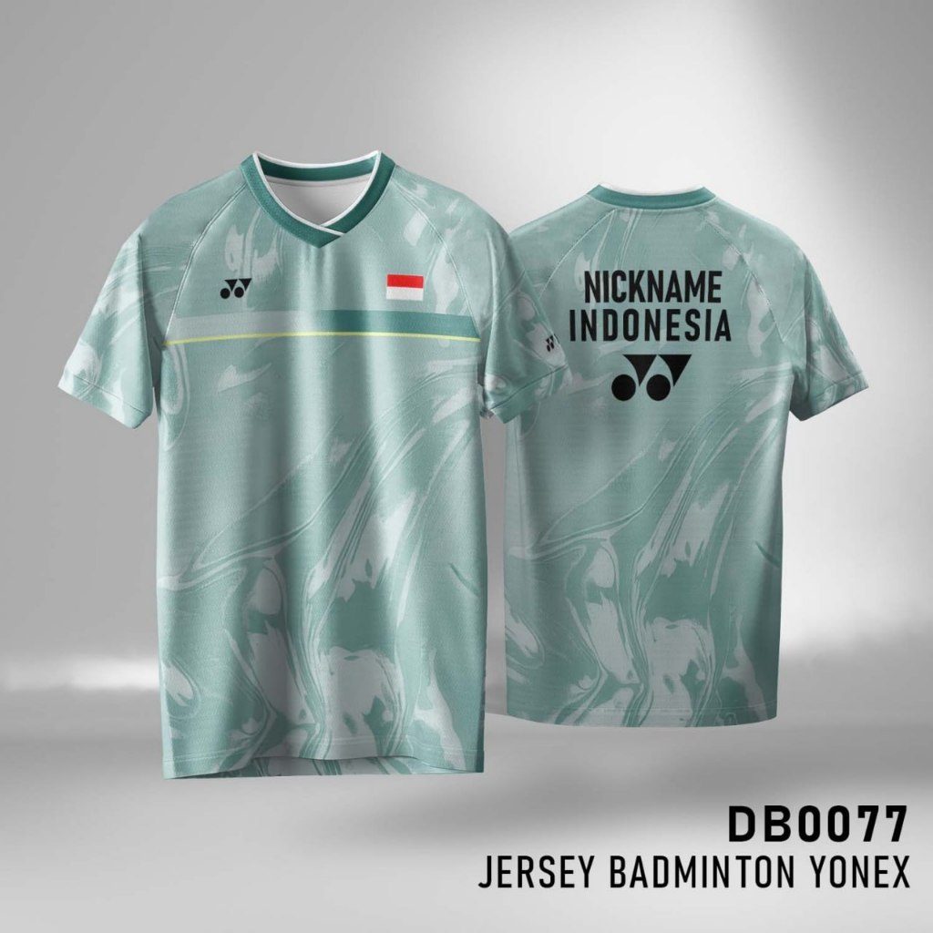 Jersey Badminton Bulutangkis Gratis Custom Logo Nama