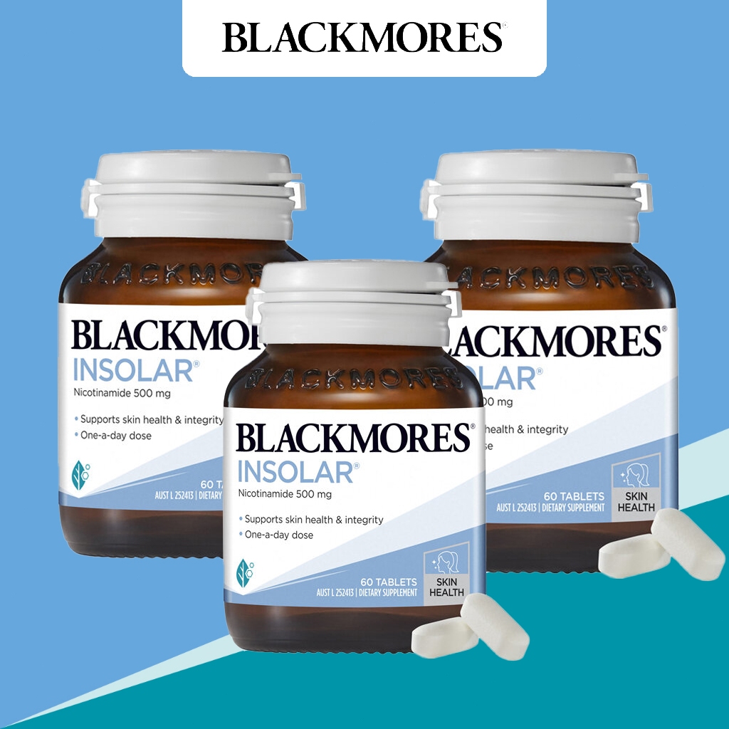 Blackmores Insolar Skin Health Niacinamide Vitamin B3 Supplements 60 Tablets