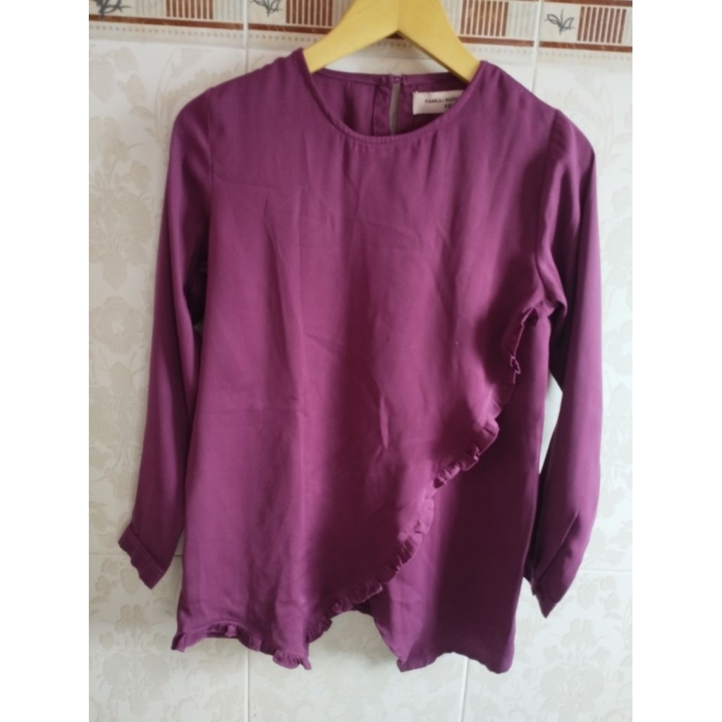 blouse Warna plum kamila wardrobe