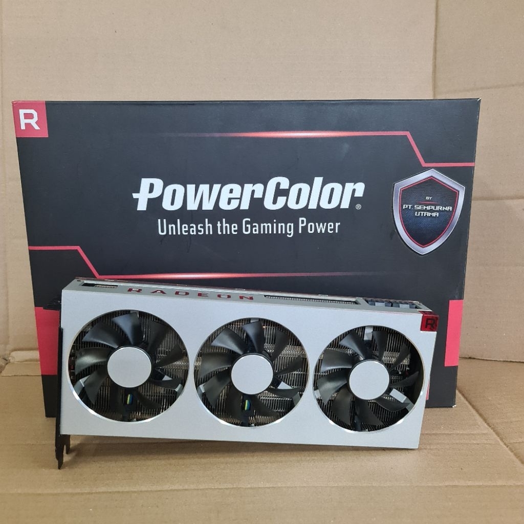 VGA CARD AMD RADEON VII 16GB, 4096BIT, LIKE NEW LENGKAP BOX