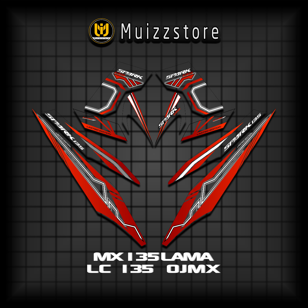 Sticker Transparan MXLama 135 Np / Decals LC135 / Stripping Jupiter MX / Variasi MX Viral / Muizz11