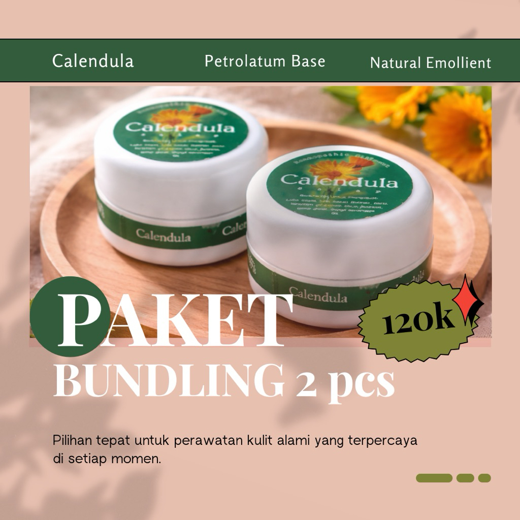 CALENDULA BALM - PAKET BUNDLING 2 PCS - NATURAL SKIN RECOVERY EXPERT