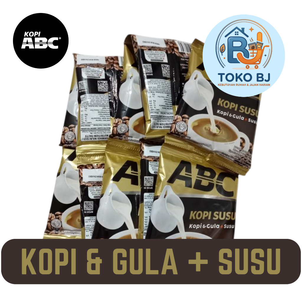 KOPI ABC SUSU (KOPI+SUSU+GULA) COFFEE ABC SUSU SACHET/ ABC KOPI SUSU SASET MURAH
