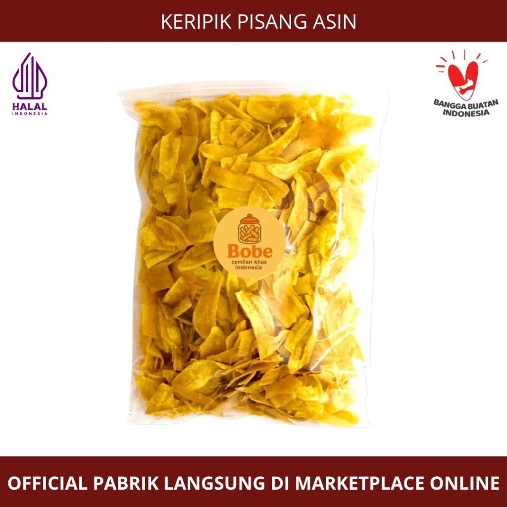 [Toko Kue Bobe] - Keripik Pisang Asin - Snack Kiloan