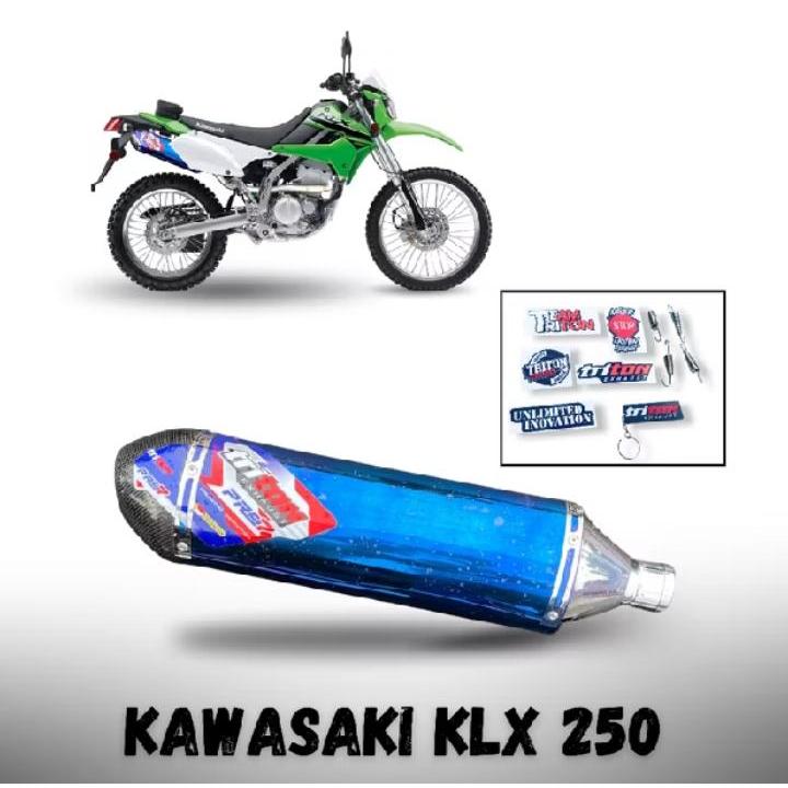 KNALPOT TRITON EXHAUST KAWASAKI KLX 250 FULL SYSTEM PLUG AND PLAY
