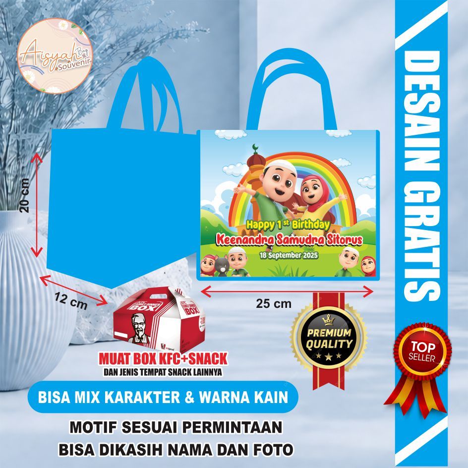 tas ulang tahun motif nusa rara tas ultah nusa rara